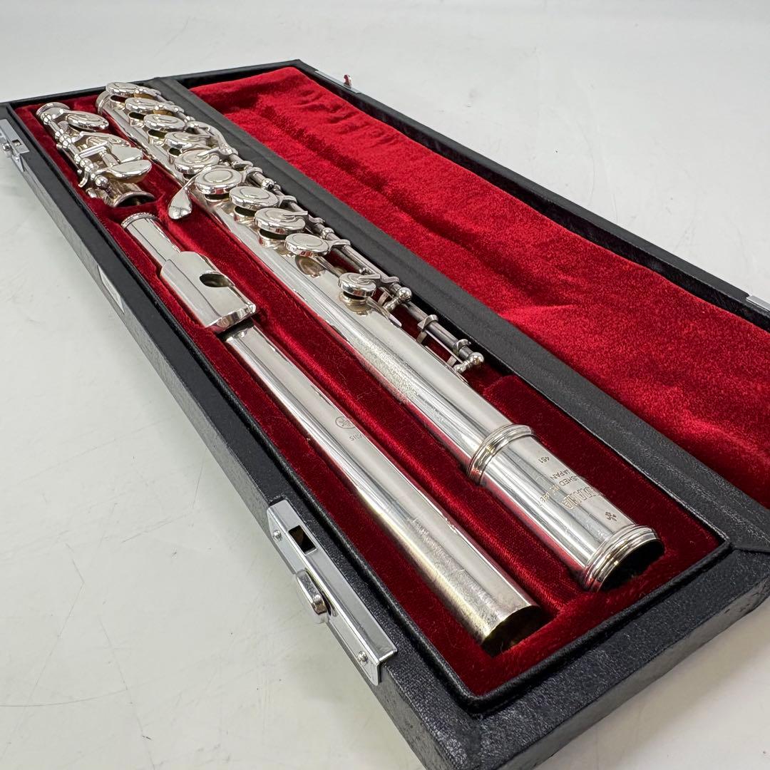 【美品・ケース付属】YAMAHA ヤマハ 頭部管銀製 フルート YFL-451