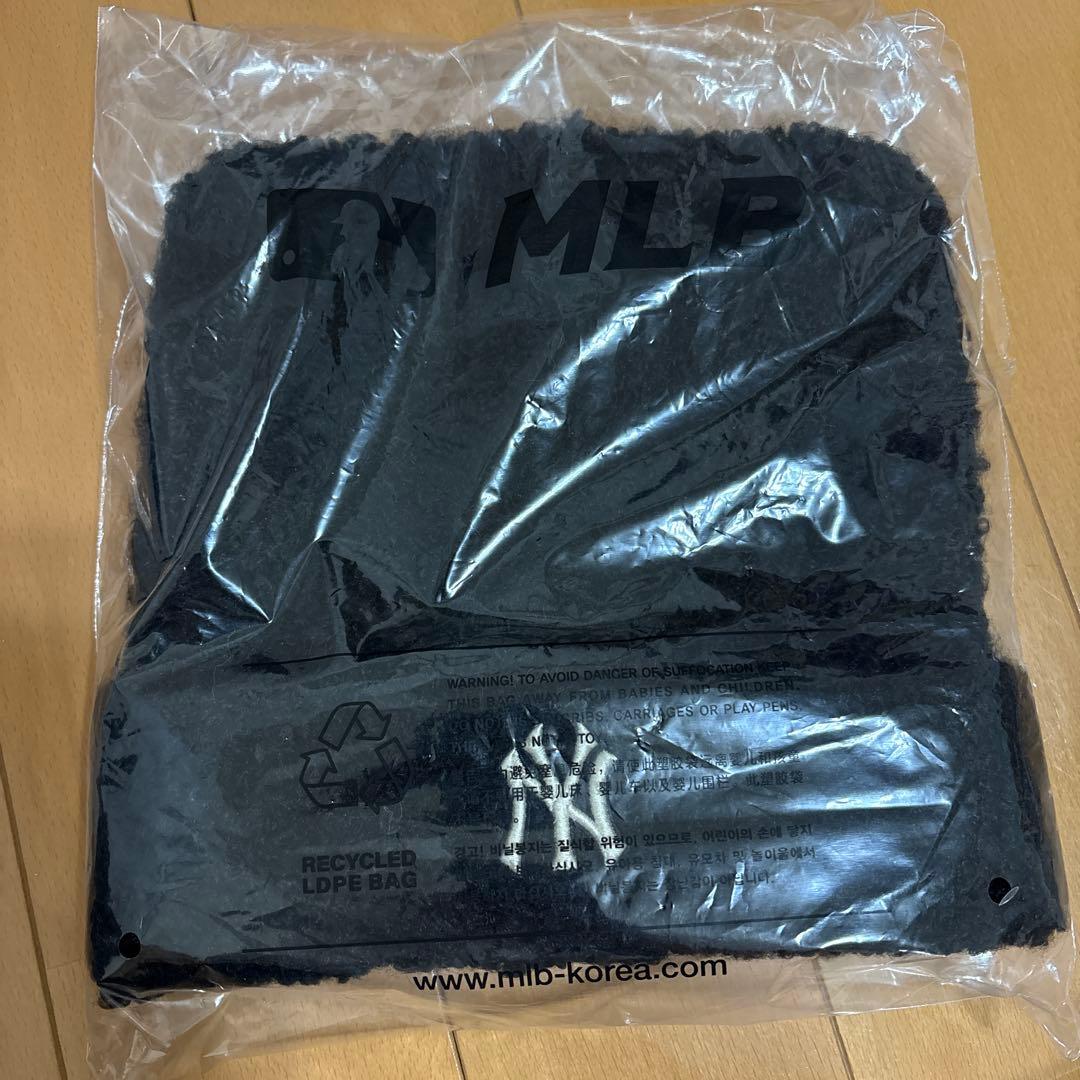 MLB ニット帽 猫耳 aespa カリナ ブラック MLBKOREA ビーニー