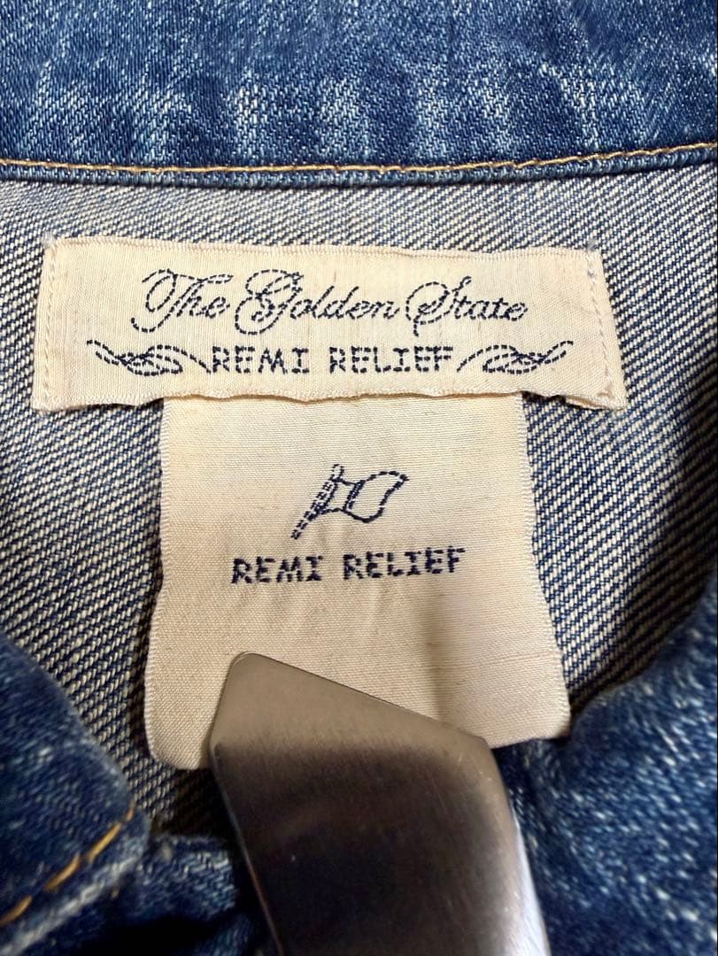 T*M様 REMI RELIEF ファースト針刺し袖レザーデニムジャケット《 S