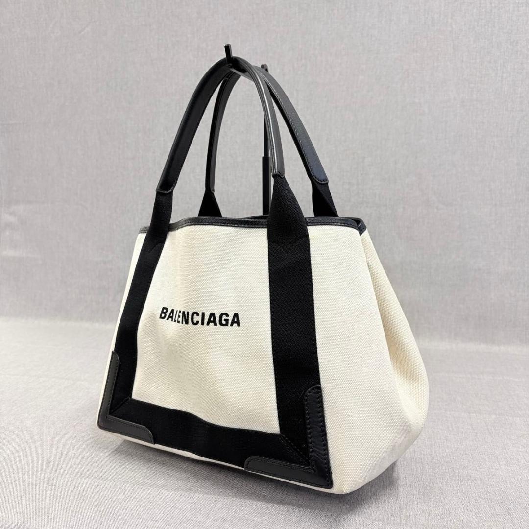 美品 BALENCIAGA バレンシアガ トートバッグ カバス S キャンバス