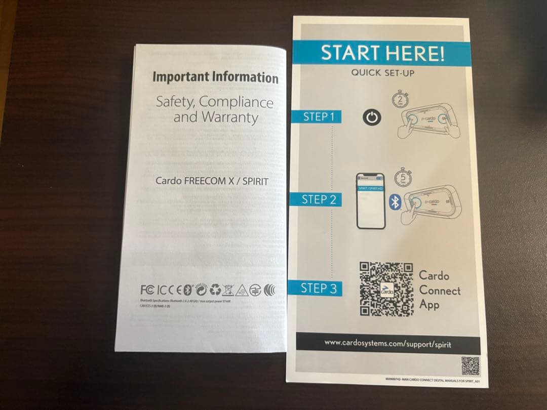 Cardo カルド バイク インカム 1-2人用 SPIRIT スピリット