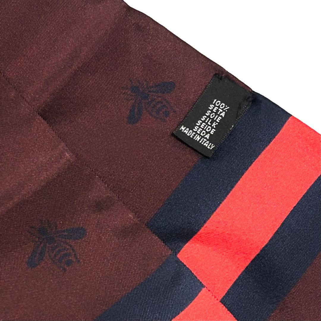 新品 GUCCI グッチ シルク スカーフ 蜂 ビー ユニセックス