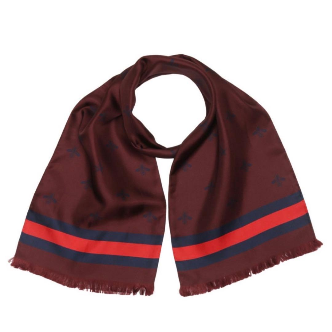新品 GUCCI グッチ シルク スカーフ 蜂 ビー ユニセックス