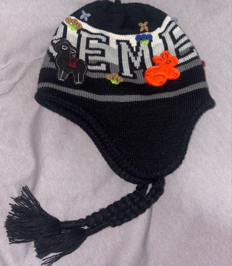 帽子 supreme Felt Applique Earflap Beanie