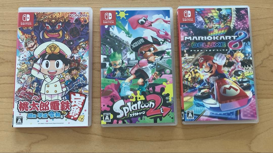 NintendoSwitcソフト3本セット　マリオカート　スプラトゥーン　桃鉄