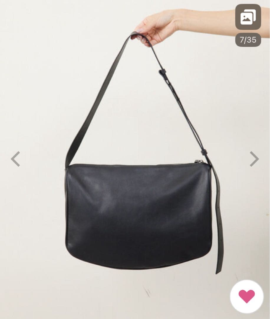 【ear PAPILLONNER】スワローマチショルダーバッグ　ブラック