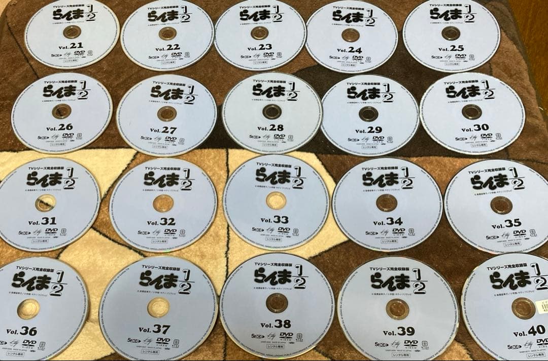 らんま1/2 TVシリーズ完全収録版　レンタル落ちDVD 全４０巻