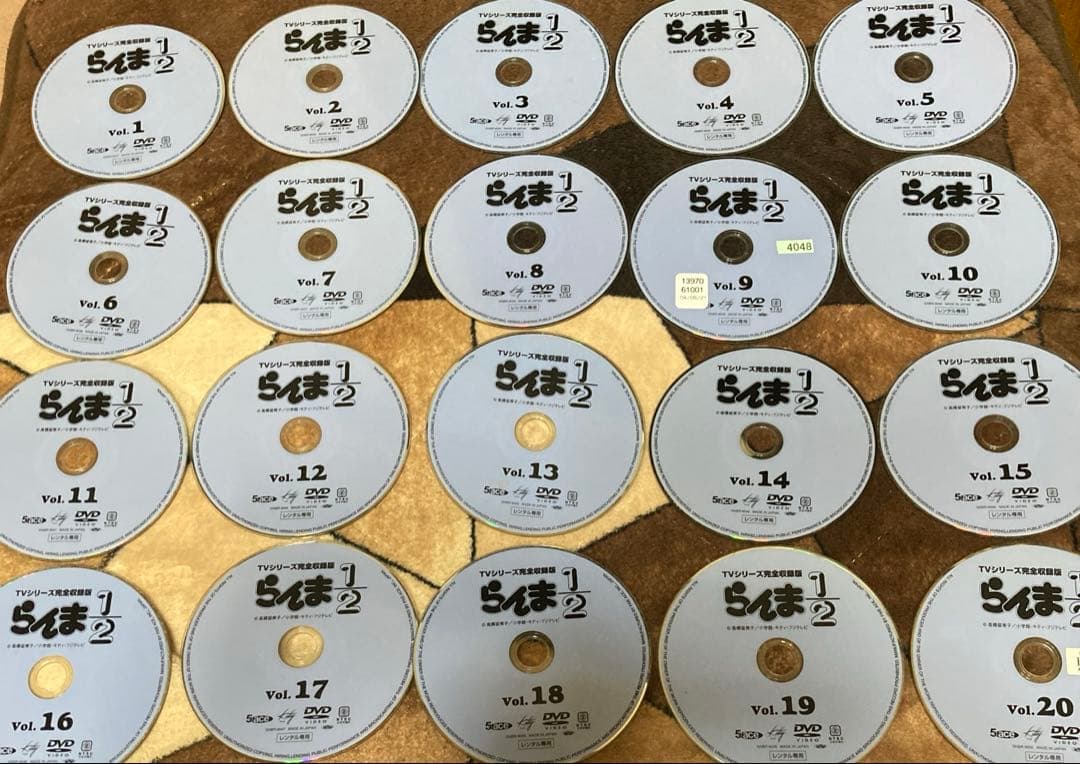 らんま1/2 TVシリーズ完全収録版　レンタル落ちDVD 全４０巻
