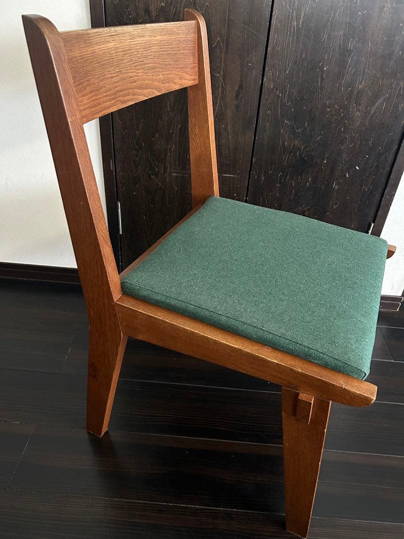 unico コルソダイニングチェア 2脚セットグレー・緑