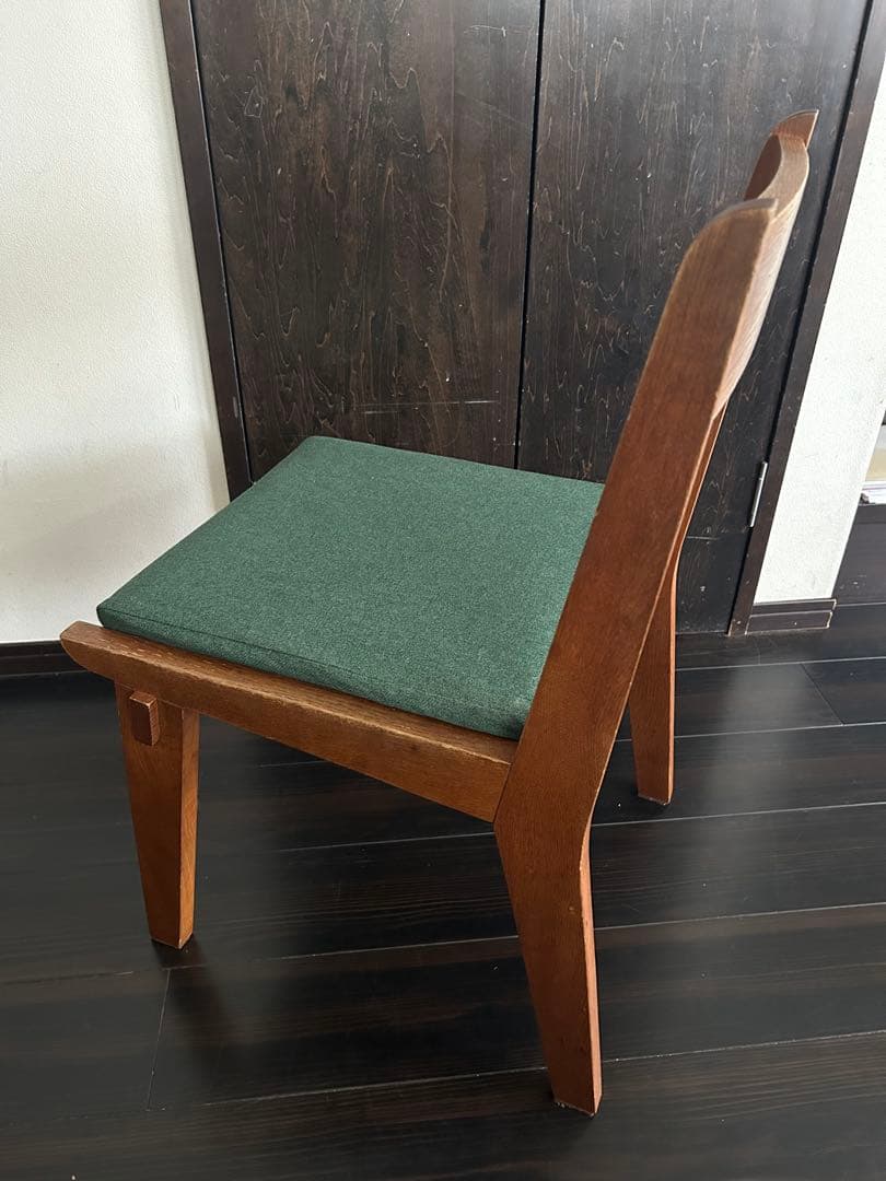 unico コルソダイニングチェア 2脚セットグレー・緑