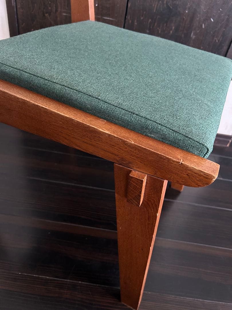 unico コルソダイニングチェア 2脚セットグレー・緑