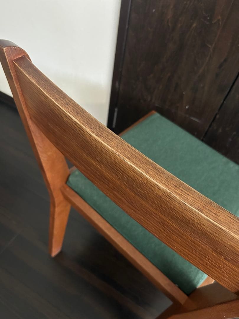 unico コルソダイニングチェア 2脚セットグレー・緑