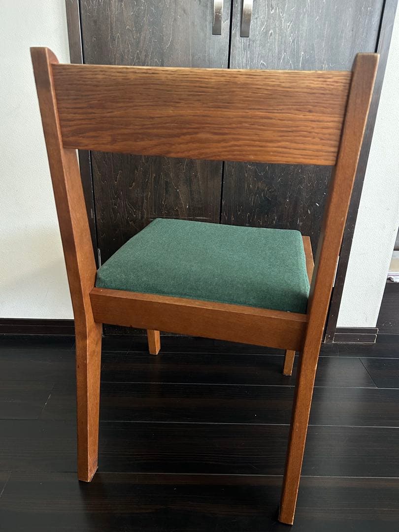 unico コルソダイニングチェア 2脚セットグレー・緑