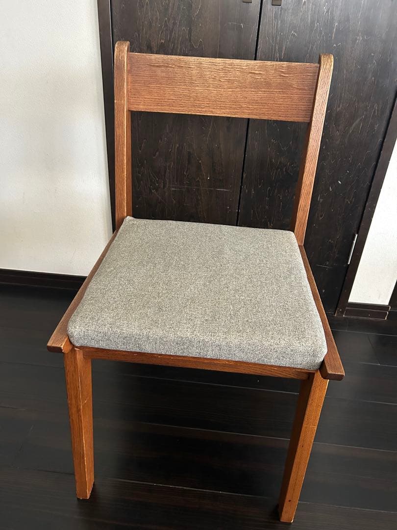 unico コルソダイニングチェア 2脚セットグレー・緑