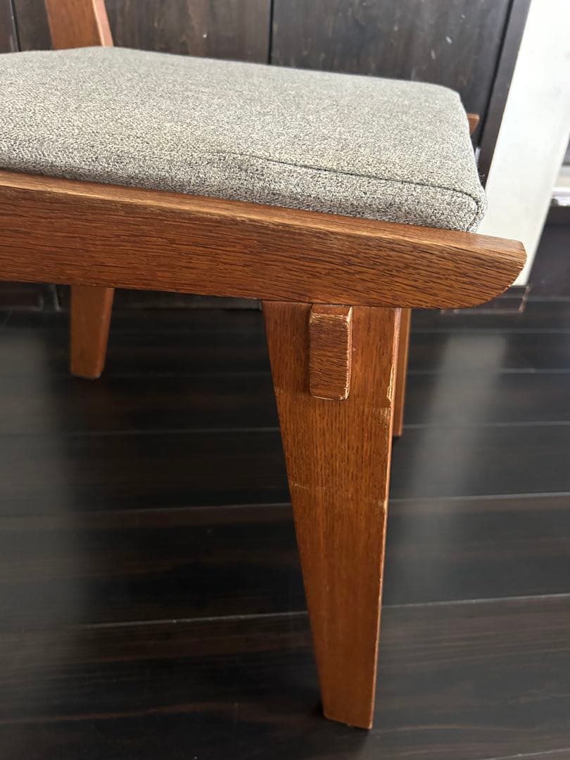 unico コルソダイニングチェア 2脚セットグレー・緑