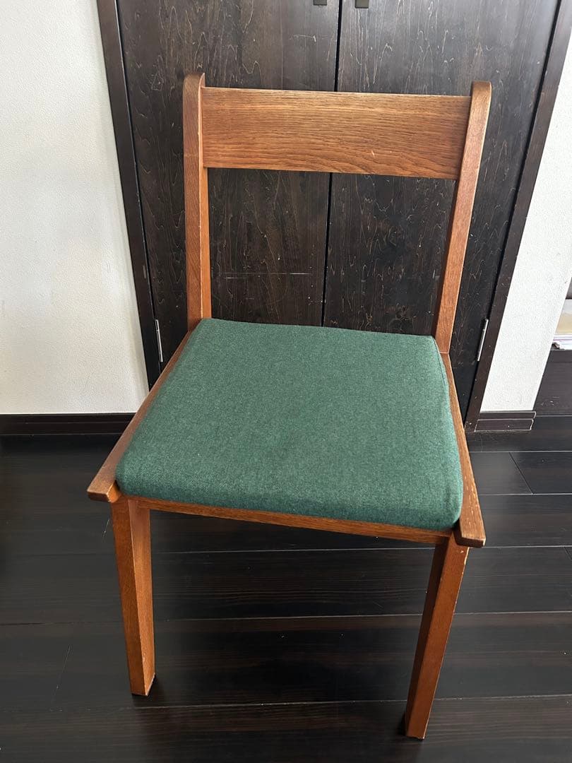 unico コルソダイニングチェア 2脚セットグレー・緑