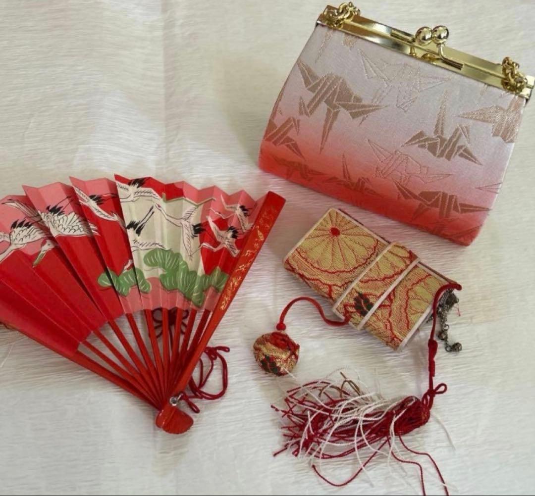 7歳 七五三 正絹 古典柄着物 フルセット