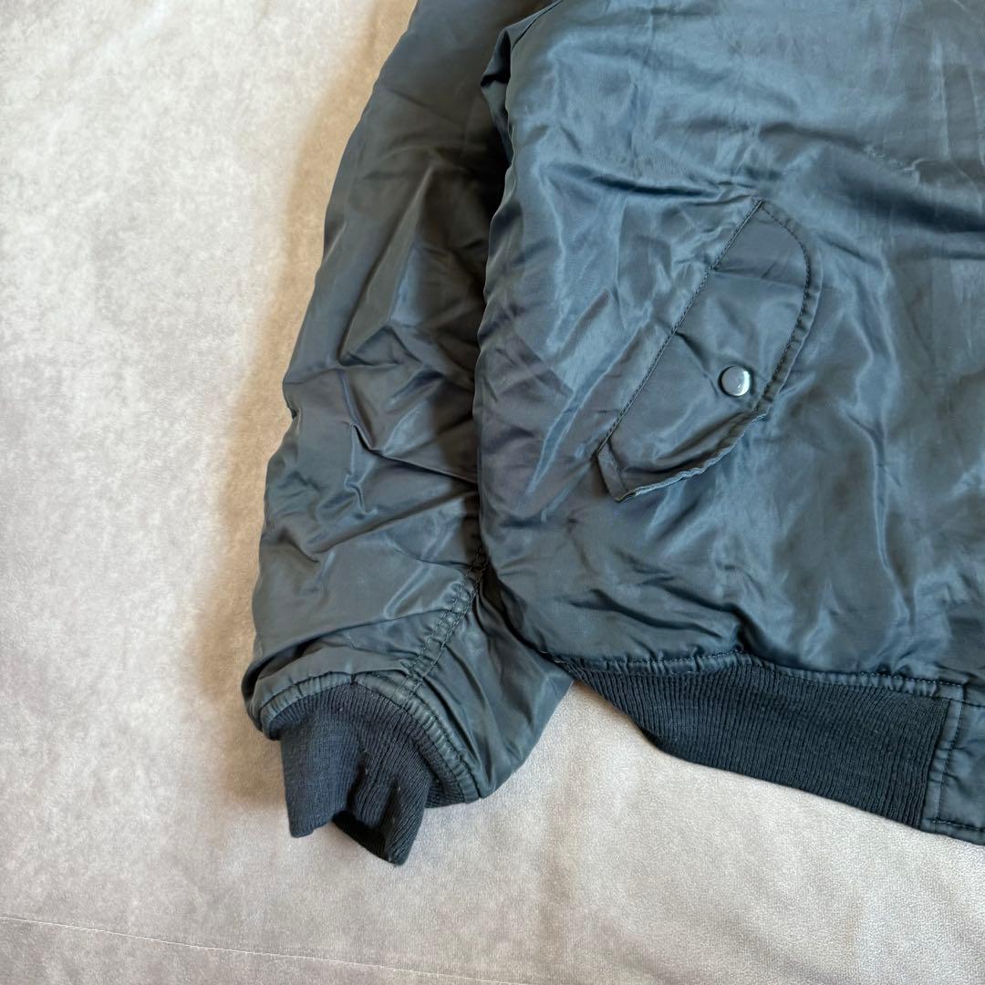 90s アルファ フライトジャケット ネイビー リバーシブル XL