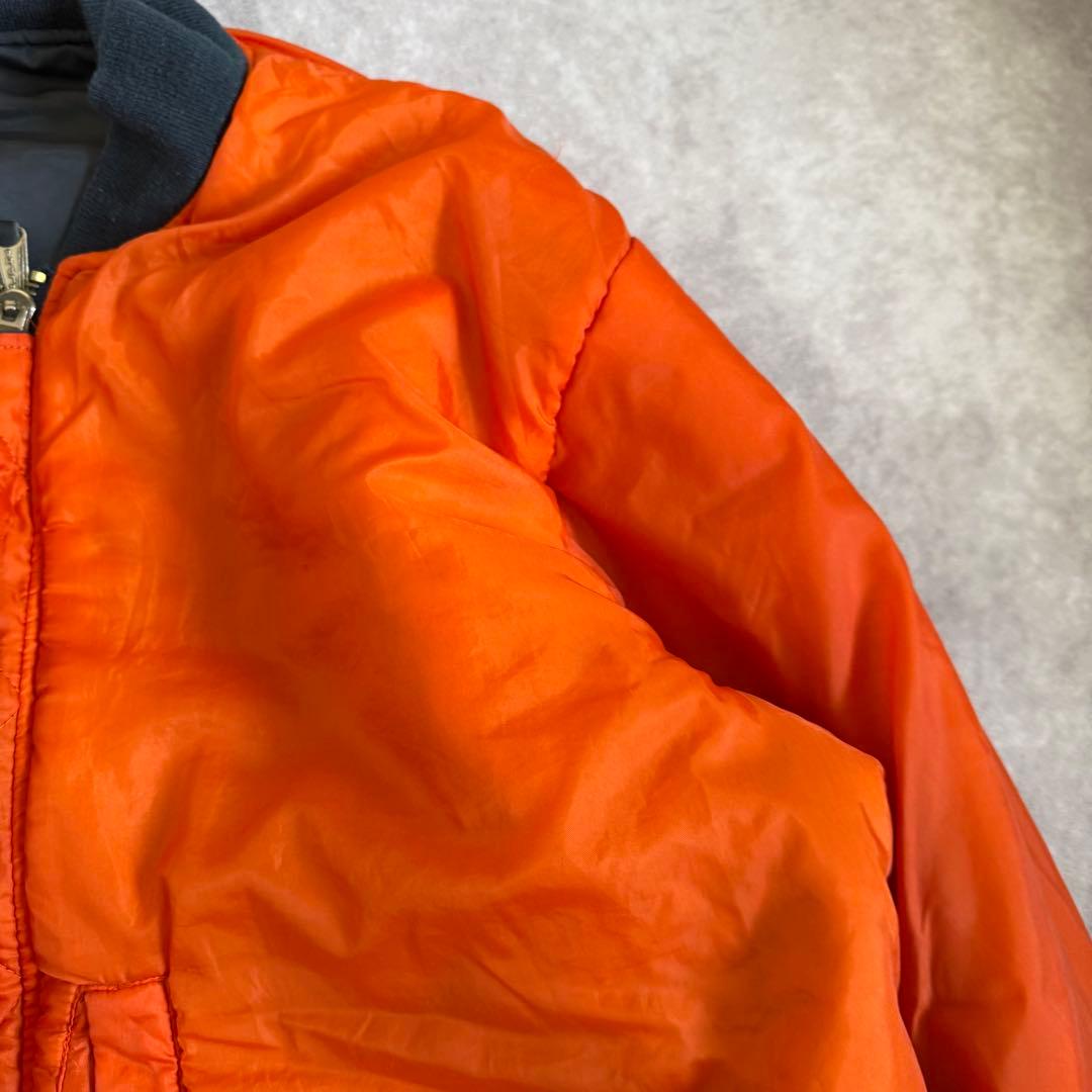 90s アルファ フライトジャケット ネイビー リバーシブル XL