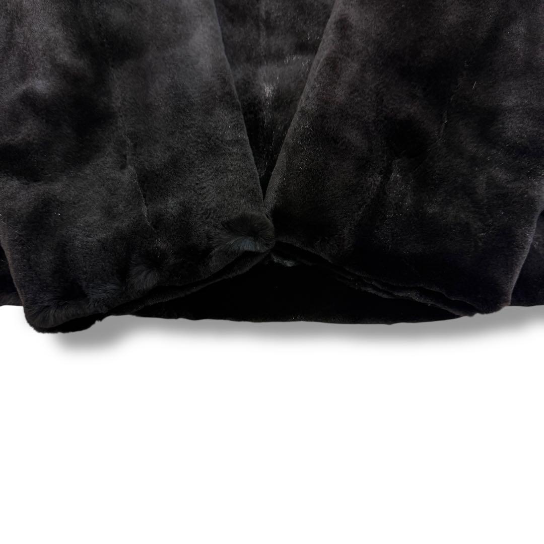 エンバ 1995 毛皮 リアルファーコート シェアードミンク ノーカラー 総柄