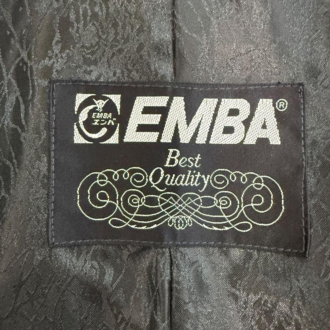 エンバ 1995 毛皮 リアルファーコート シェアードミンク ノーカラー 総柄