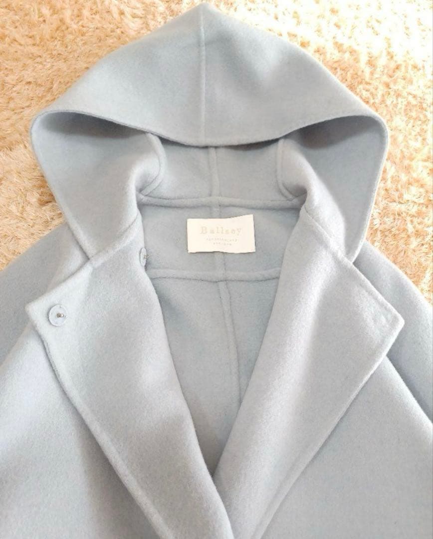 Ballsey プレミアムウールリバーフーデットショートコート