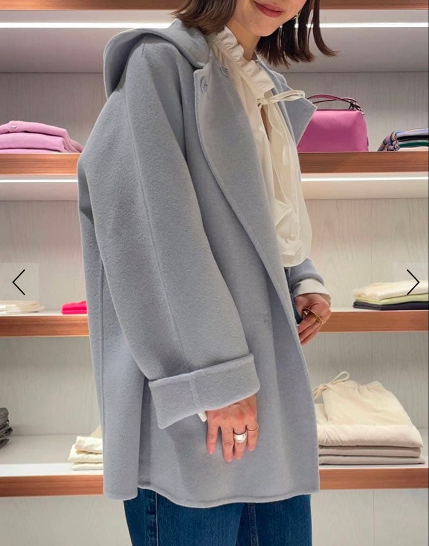 Ballsey プレミアムウールリバーフーデットショートコート