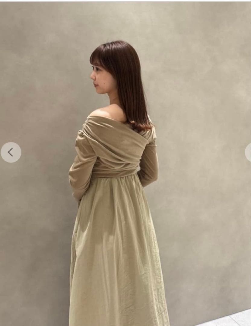 COCO DEAL ベロアドッキングワンピース ベージュ　新品未使用　タグ付き