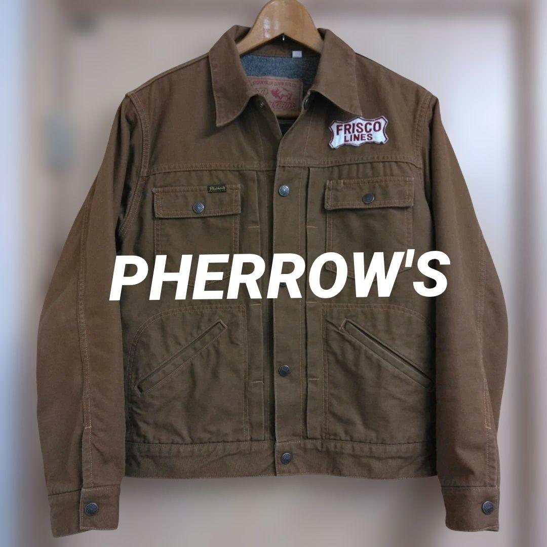 【美品】PHERROW'S　コットンダックワークジャケットM
