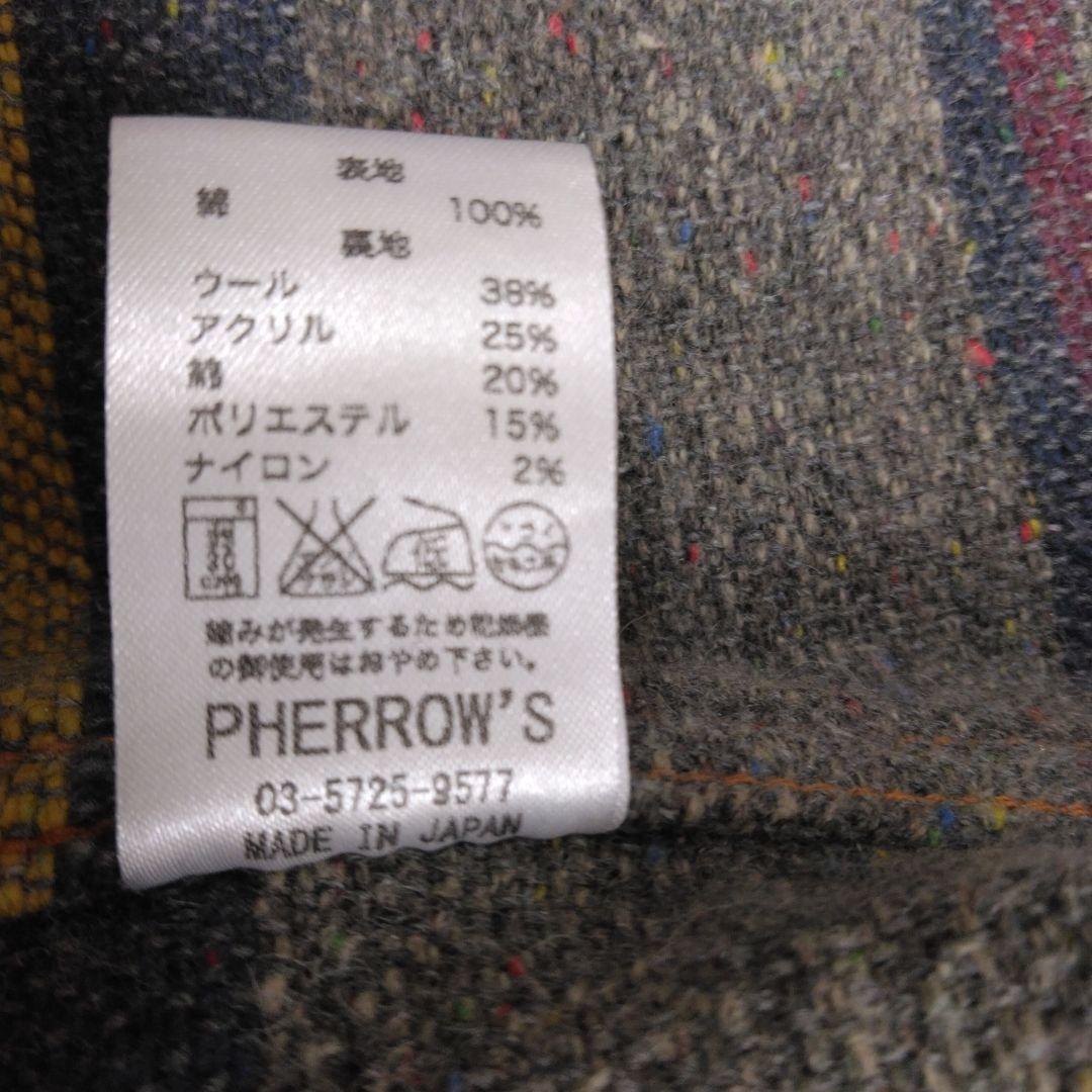 【美品】PHERROW'S　コットンダックワークジャケットM
