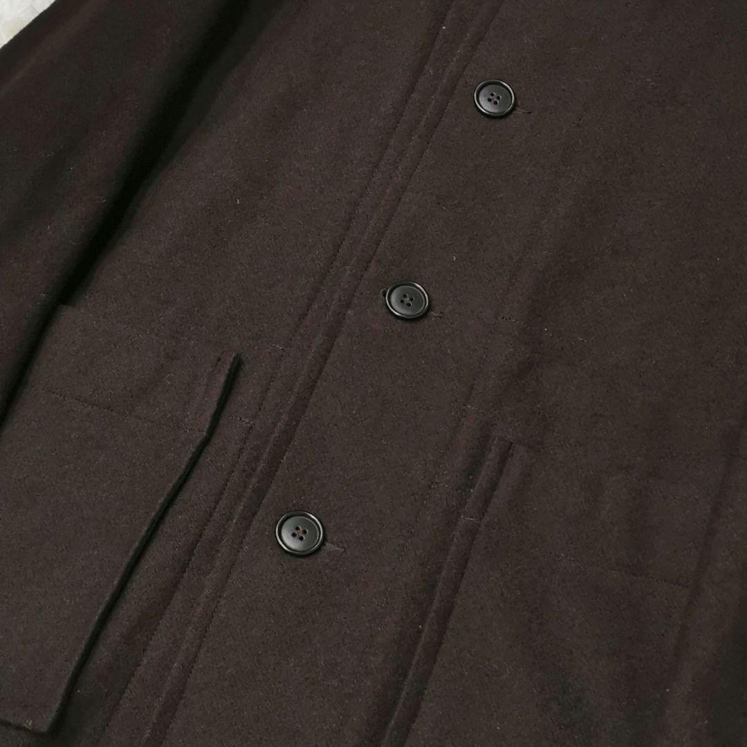 MHL.マーガレット ハウエル メルトン カバーオールジャケット ブラウン M