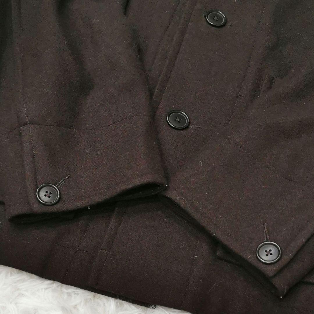 MHL.マーガレット ハウエル メルトン カバーオールジャケット ブラウン M