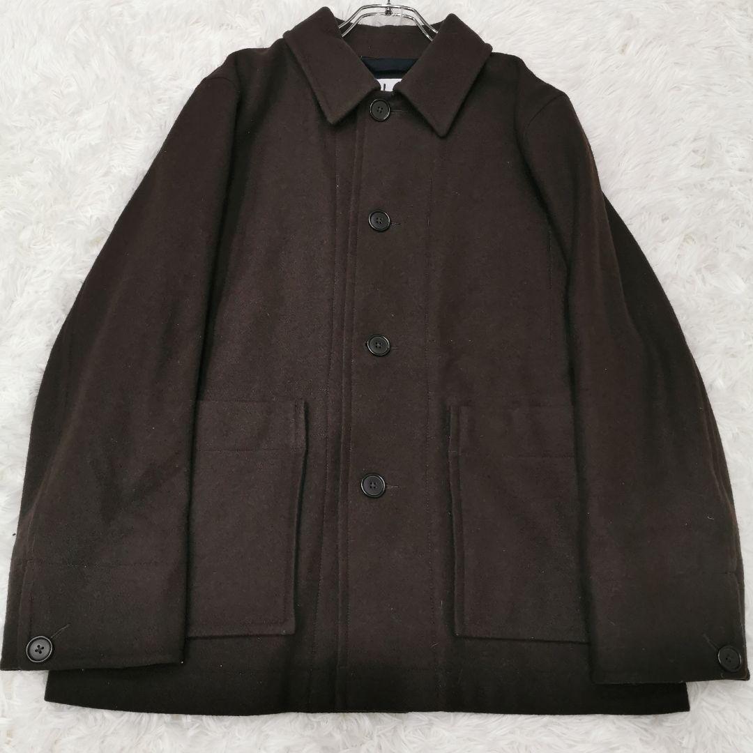 MHL.マーガレット ハウエル メルトン カバーオールジャケット ブラウン M