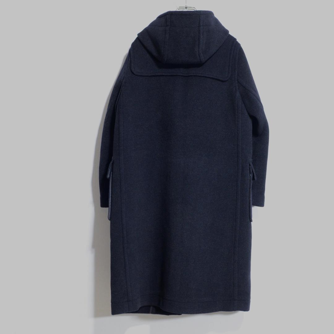 超極上品　ムーアブルック製 カットパイル ダッフルコート ヘザーネイビー