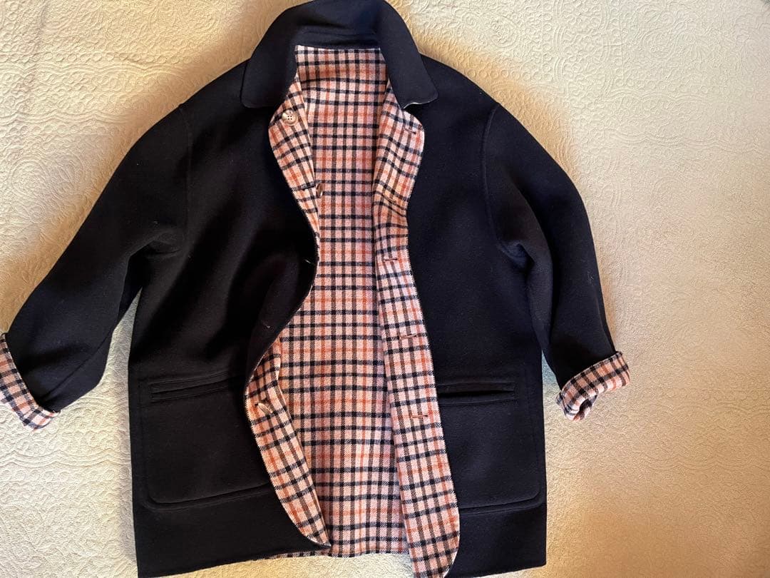 DAKSダックス⭐︎未使用⭐︎リバーシブルコート⭐︎ウール⭐︎11号