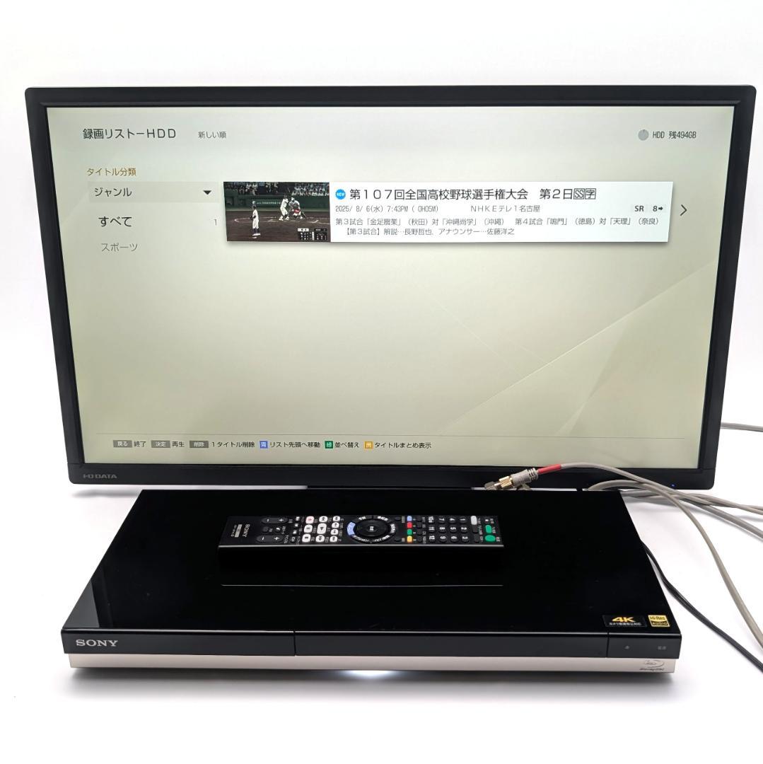 SONY BDZ-ZW550 Blu-rayレコーダー HDD500GB