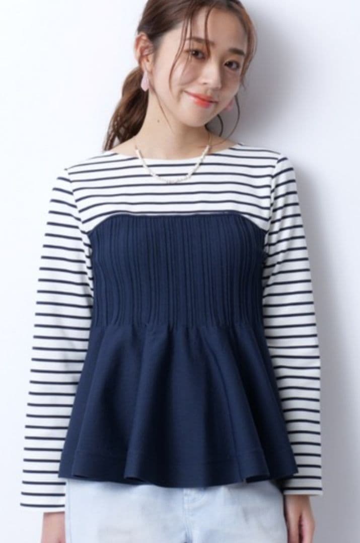 未使用 JUSGLITTY ジャスグリッティ カットソー レイヤード ニット