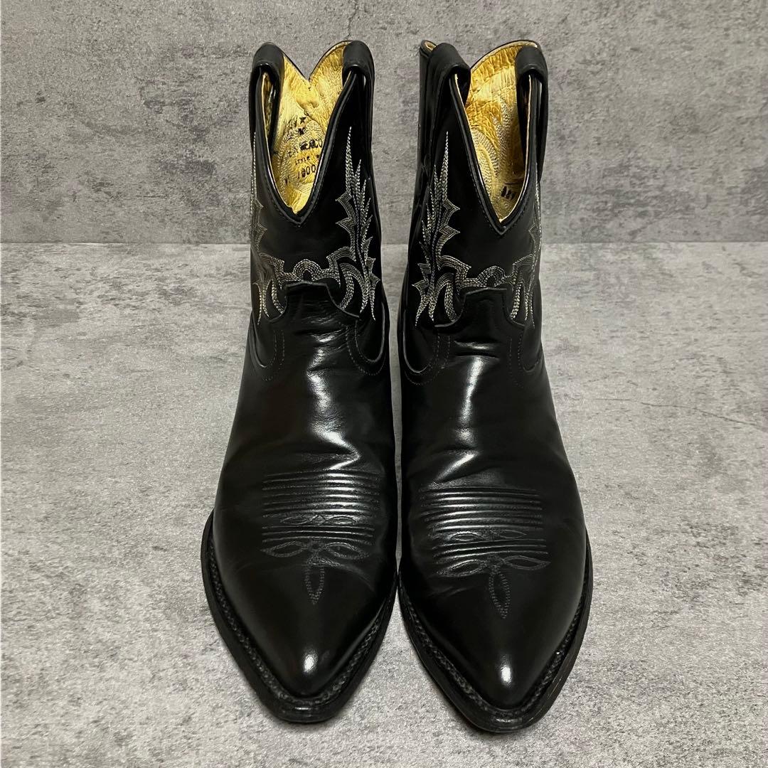 極美品　トニーラマ　ウエスタンブーツ　ショート丈　ブラック　メキシコ製　2115