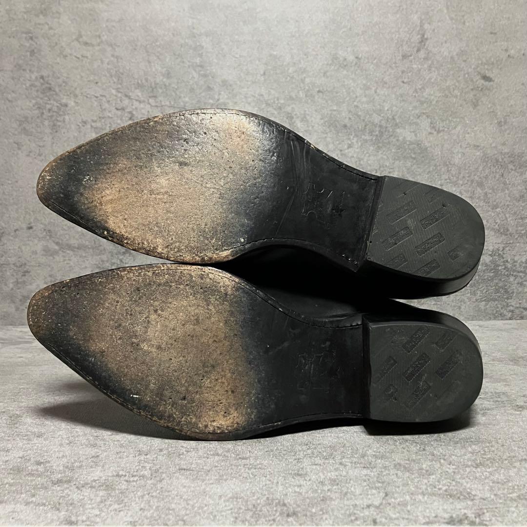 極美品　トニーラマ　ウエスタンブーツ　ショート丈　ブラック　メキシコ製　2115