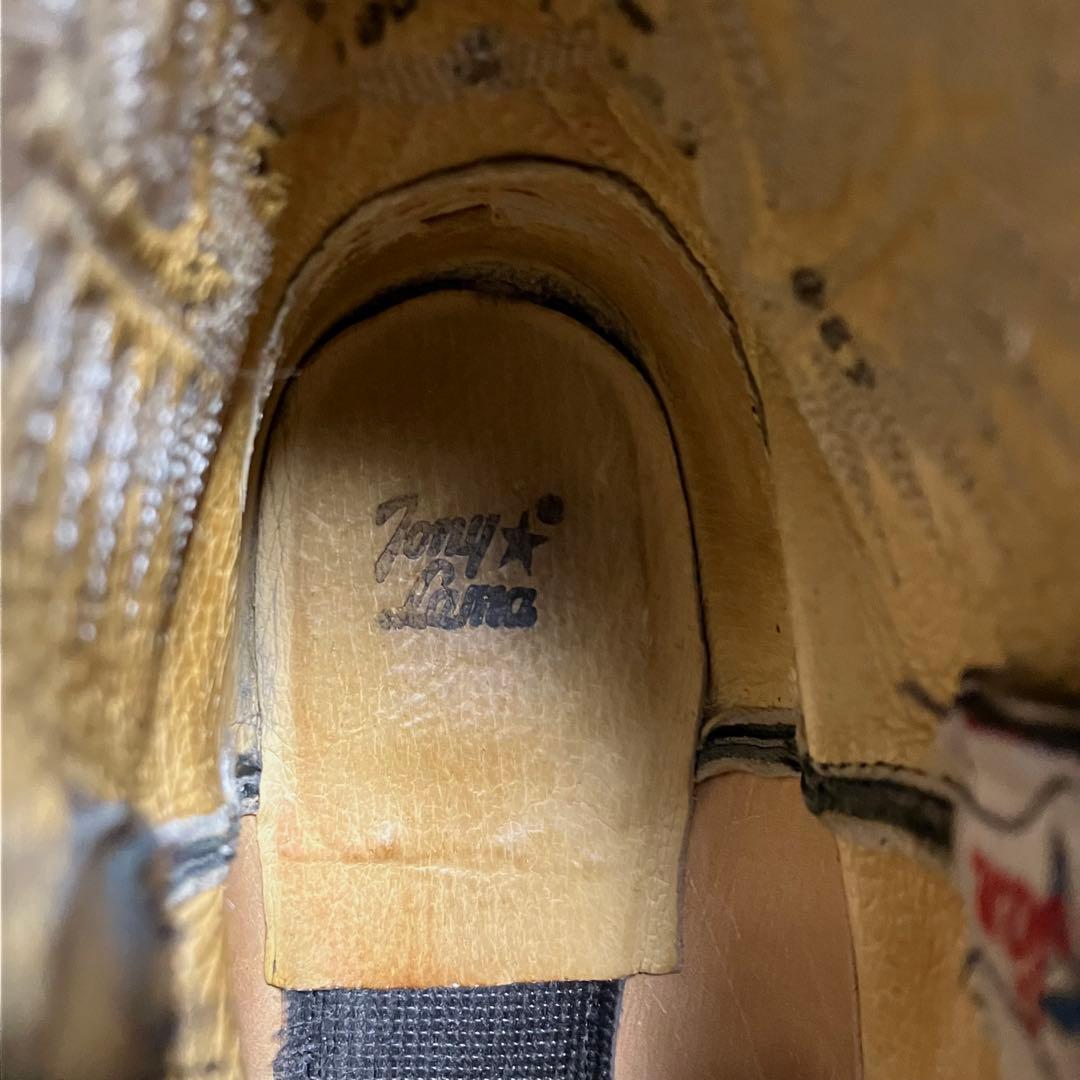 極美品　トニーラマ　ウエスタンブーツ　ショート丈　ブラック　メキシコ製　2115