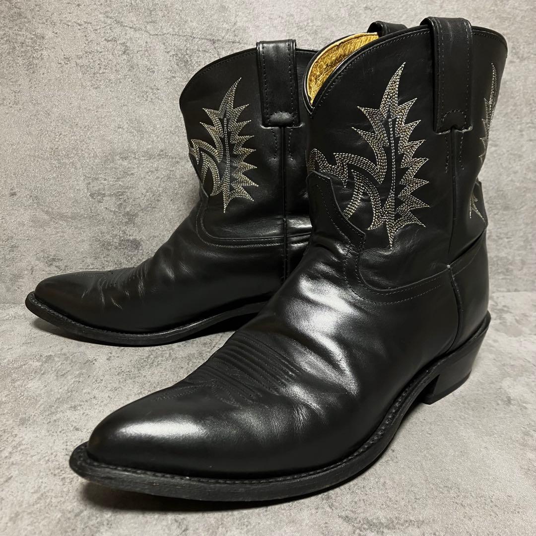 極美品　トニーラマ　ウエスタンブーツ　ショート丈　ブラック　メキシコ製　2115