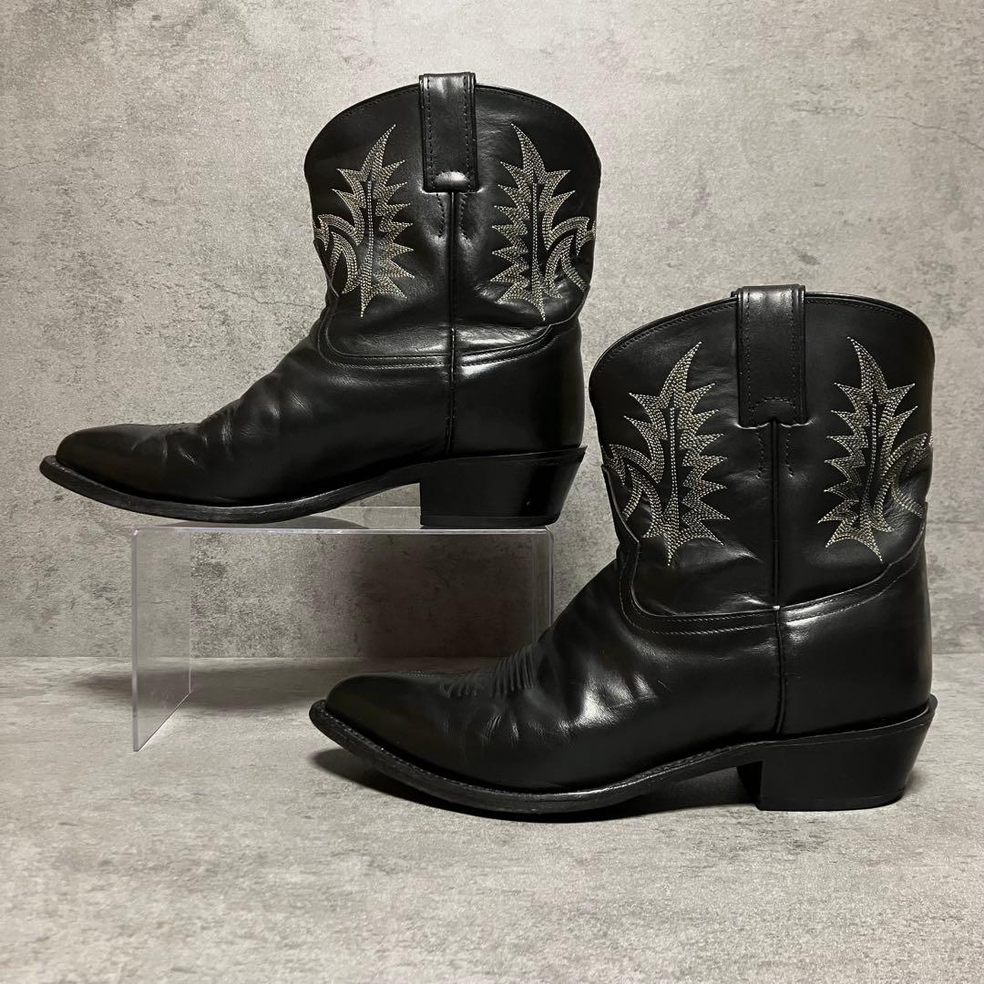 極美品　トニーラマ　ウエスタンブーツ　ショート丈　ブラック　メキシコ製　2115