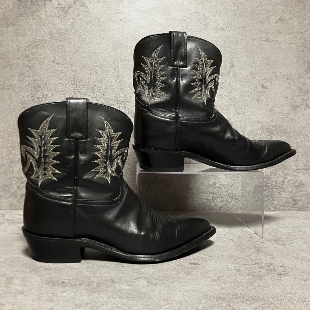 極美品　トニーラマ　ウエスタンブーツ　ショート丈　ブラック　メキシコ製　2115