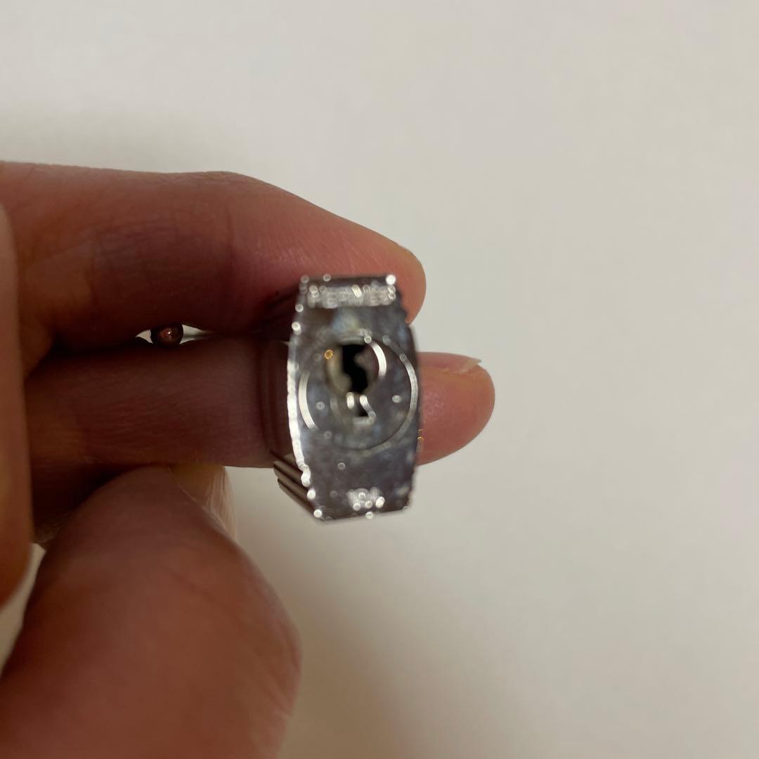 USED 美品　HERMES カデナ　シルバー 鍵付き