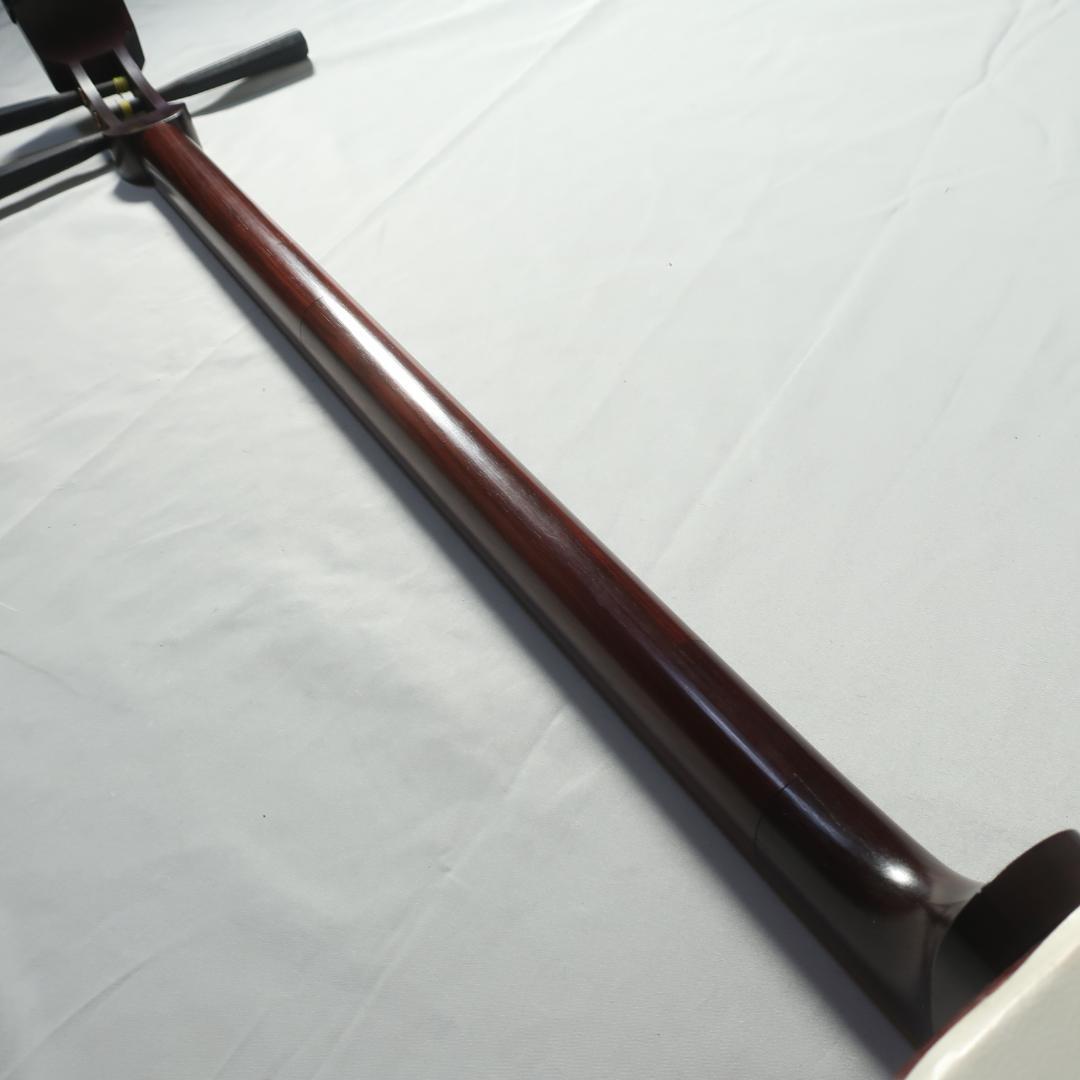 三味線 中棹 ハードケース 鼈甲撥 付属 地唄 和楽器 E26