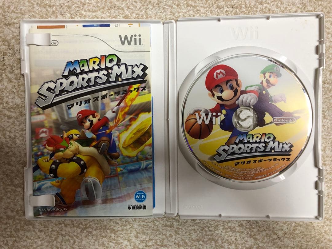 【美品】 Nintendo 任天堂 Wii 本体 ソフト コントローラー マリオ