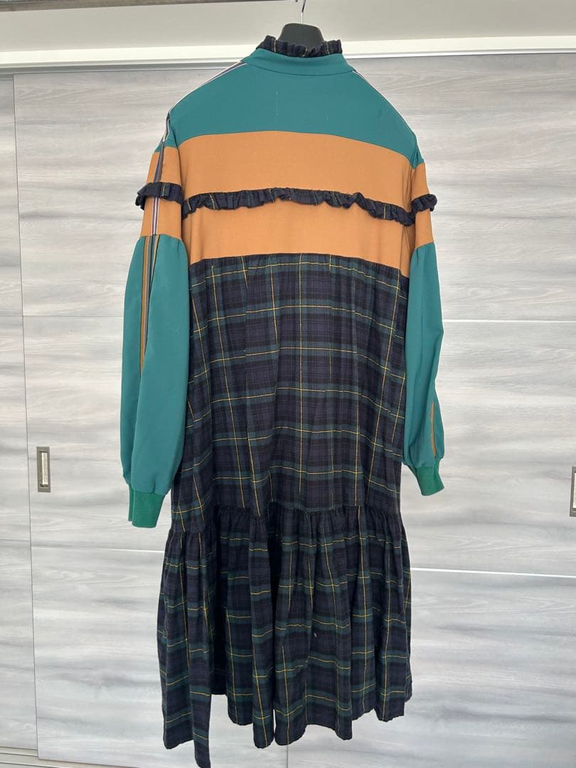 【HEIHEI】 GREEN×YELLOW ジャージ ドレス/ワンピース