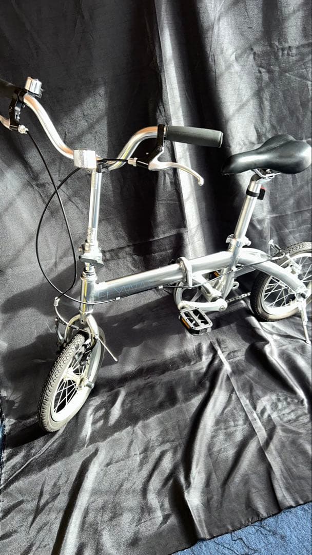 折りたたみ自転車 シルバー 小径ホイール
