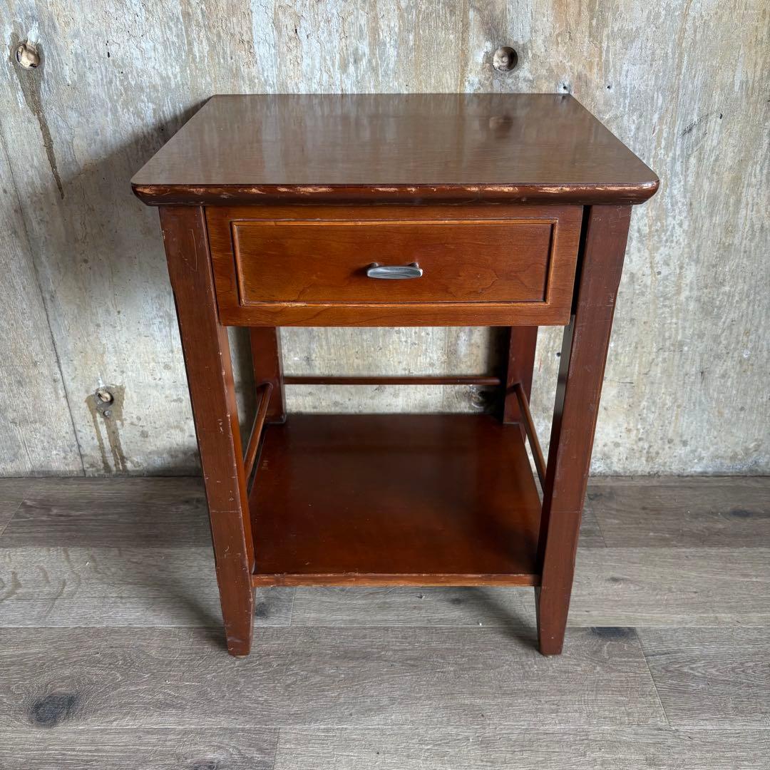 アメリカヴィンテージ US 米軍放出品　ナイトテーブル　サイドテーブル