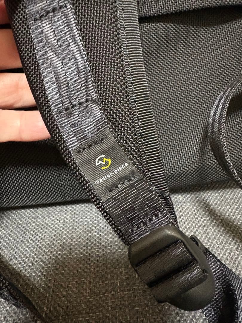 【さらに値下げ！1回使用】マスターピースslick バックパックL ネイビー袋付